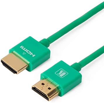 Kramer C-HM/HM/PICO/GR-10 Cable HDMI flexible de alta velocidad ultra delgado con Ethernet de 3m